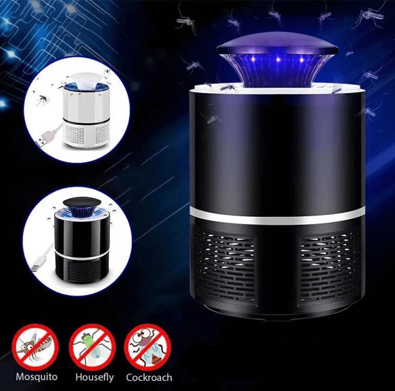 Lámpara antimosquitos UV silenciosa LuminaGuard — Trampa con ventilador sin químicos