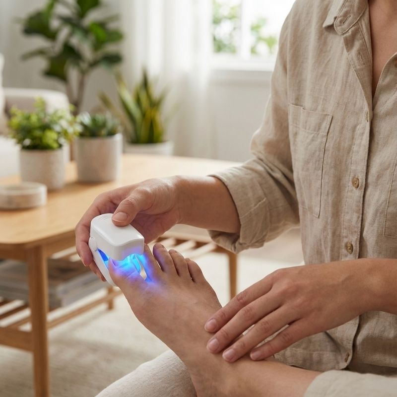 Blue & Near-Infrared Nail Light Therapy Device for Onychomycosis