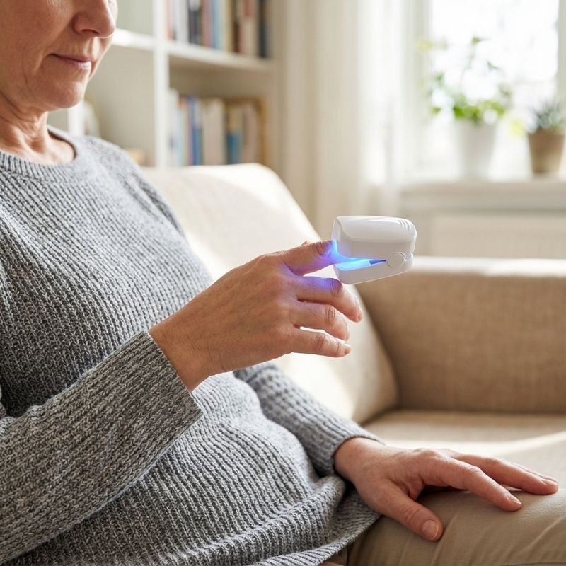 Blue & Near-Infrared Nail Light Therapy Device for Onychomycosis