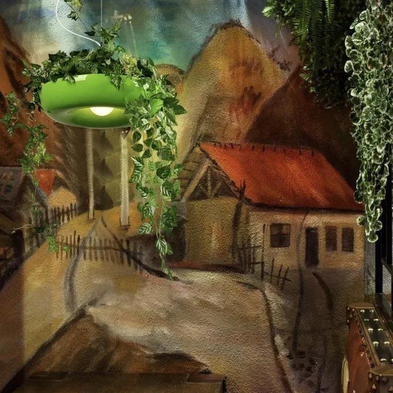 Lebegő alumínium virágcserép-függőlámpa | livraina