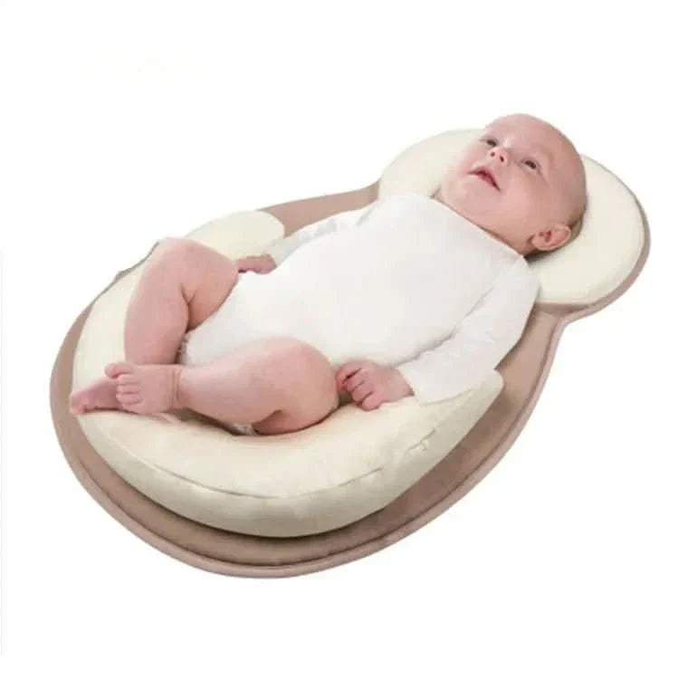 NurtureNest Pernă pentru bebeluși — Somn ergonomic și sigur, prevenirea capului turtit