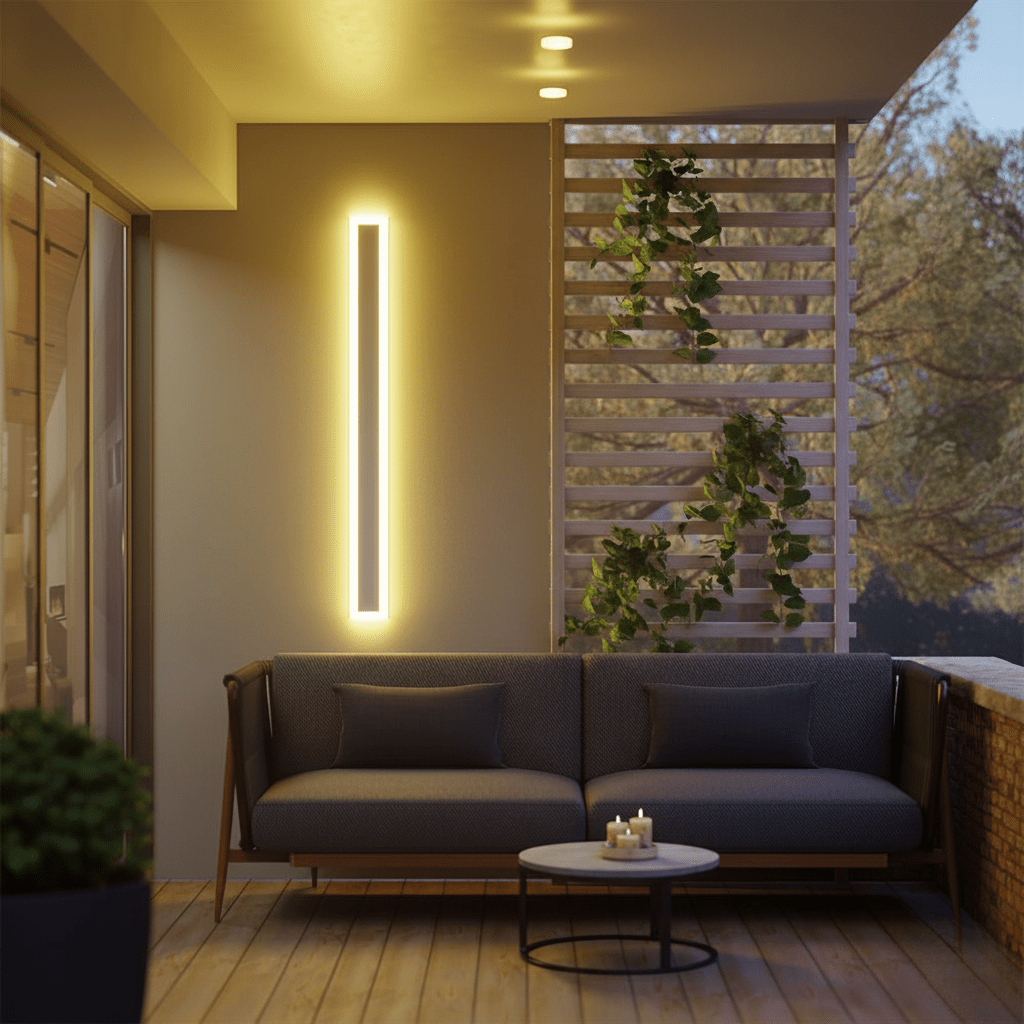 Luz de Parede LED Exterior Elegante e Moderna LumaNook — Design Elegante