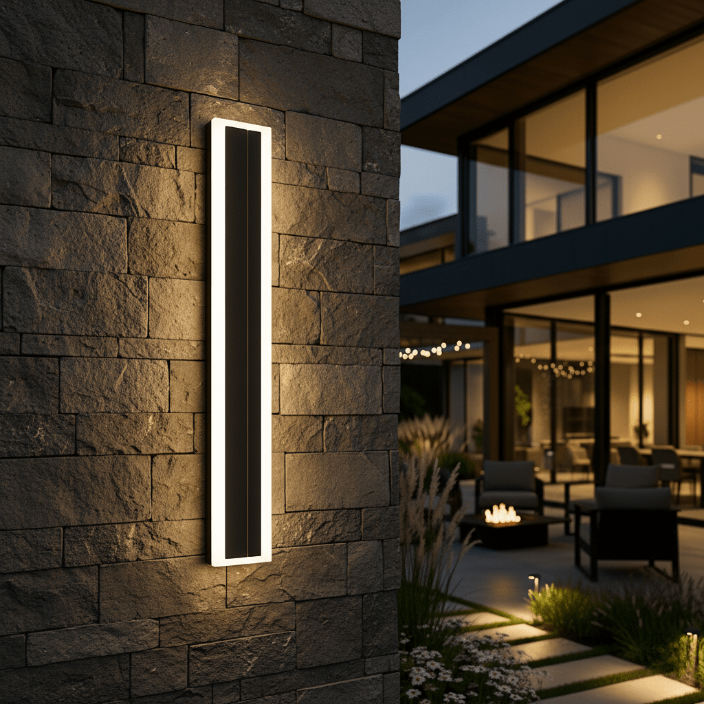 Luz de Parede LED Exterior Elegante e Moderna LumaNook — Design Elegante