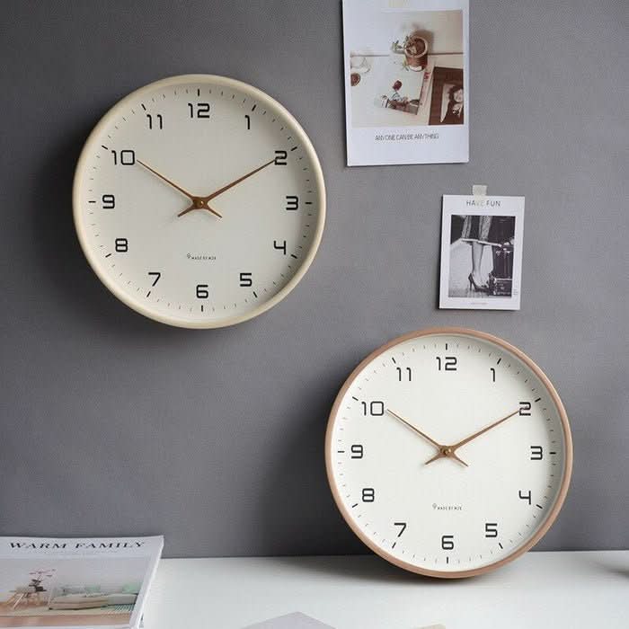 Reloj de pared de madera ArborLux — movimiento silencioso y estilo nórdico