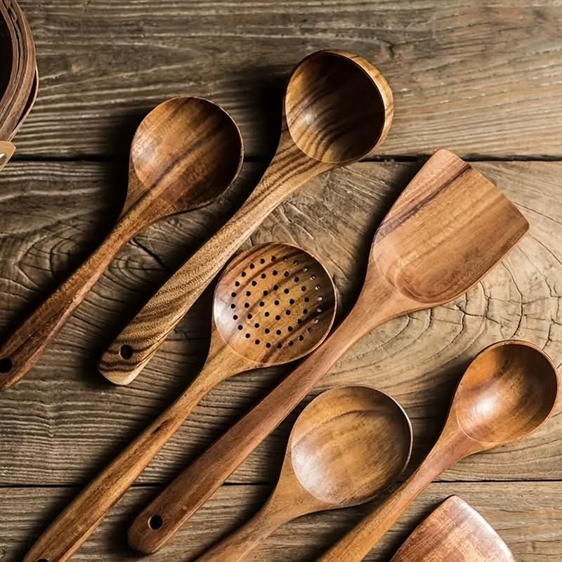 Everwood udržitelná sada 5 kuchyňských náčiní z teakového dřeva