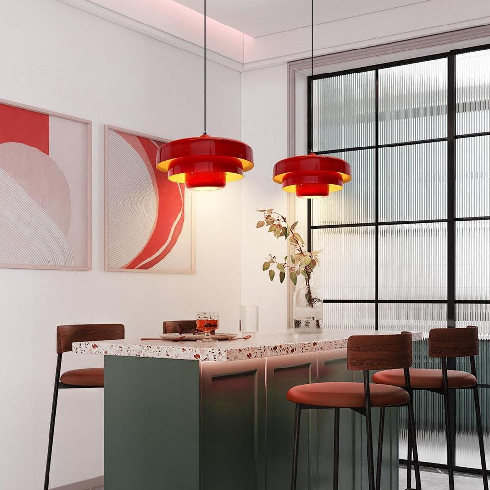 Hanglamp in vintage stijl met laagjescake-ontwerp | livraina