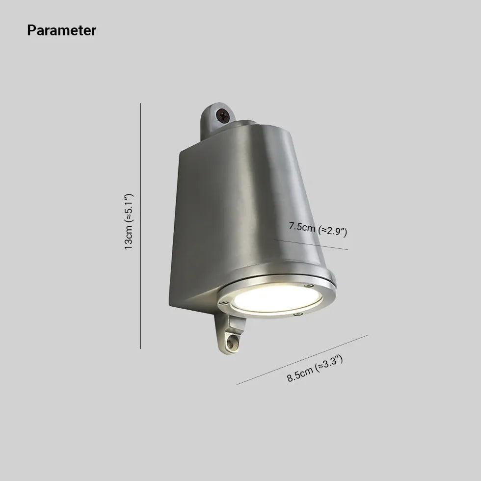 Industriell väggbelysning i gjuten aluminium med hästskodesign | livraina