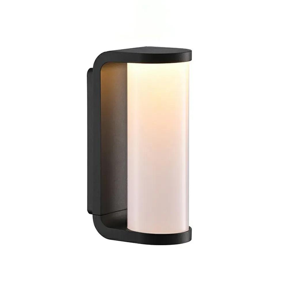 Utelampe i aluminium med LED og sylindrisk design | livraina