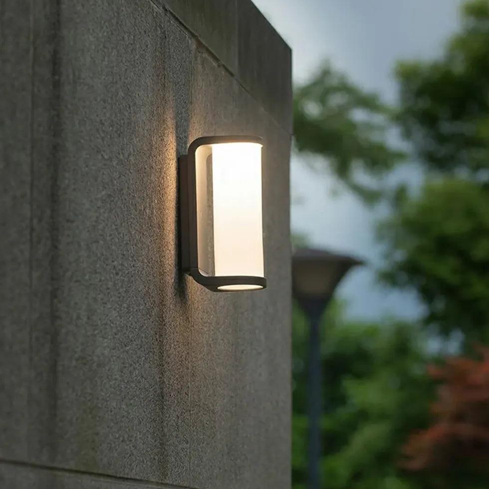 Utelampe i aluminium med LED og sylindrisk design | livraina