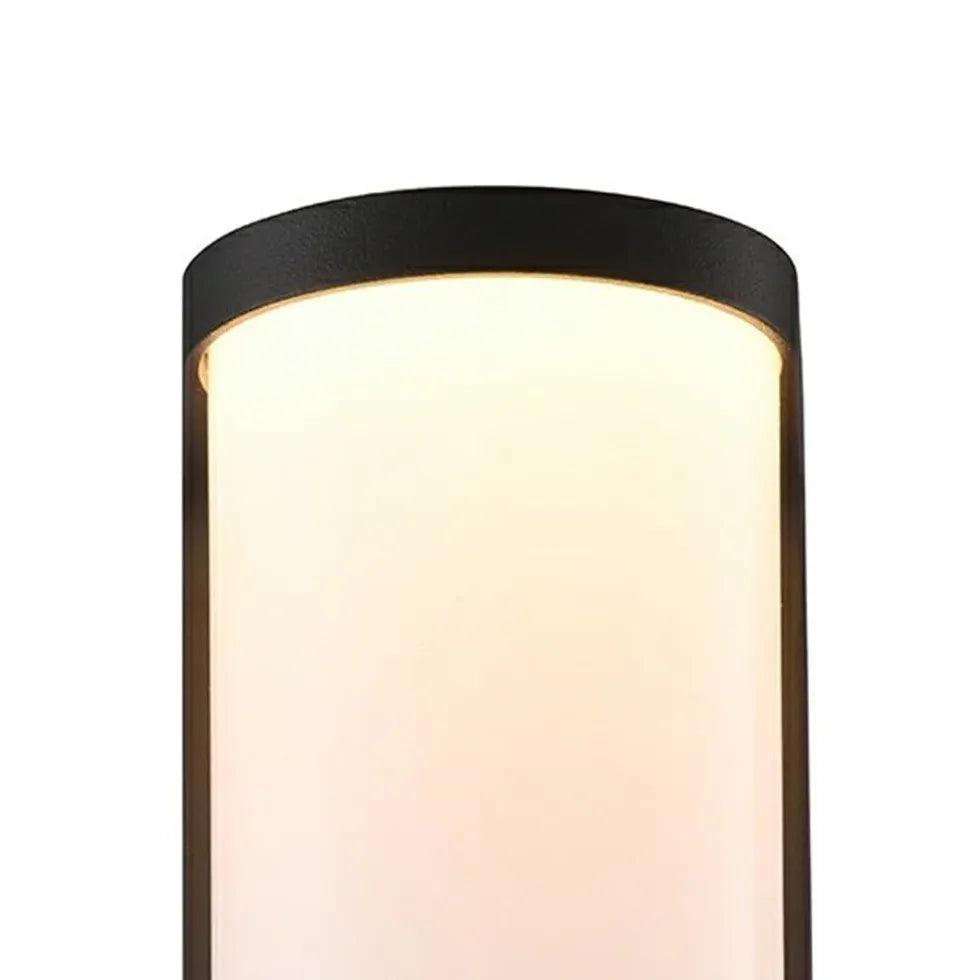 Utelampe i aluminium med LED og sylindrisk design | livraina