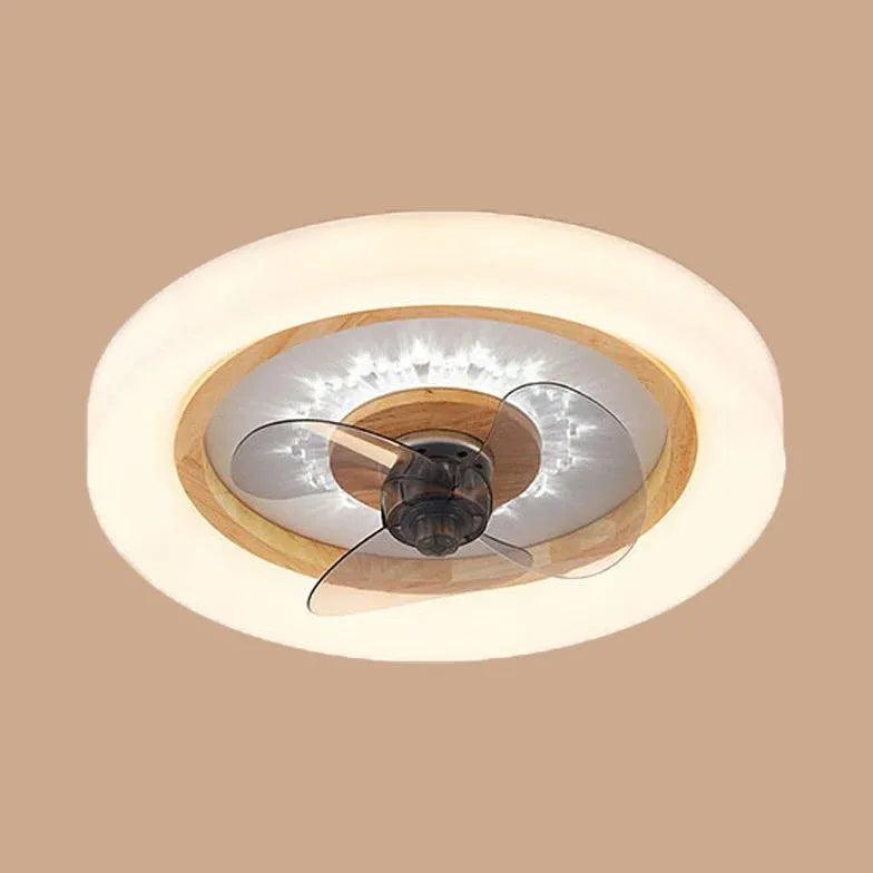 Fából készült mennyezeti ventilátor lámpával hálószobába | livraina