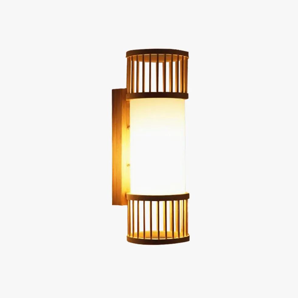 廊下用日本風竹製ウォールライト | livraina
