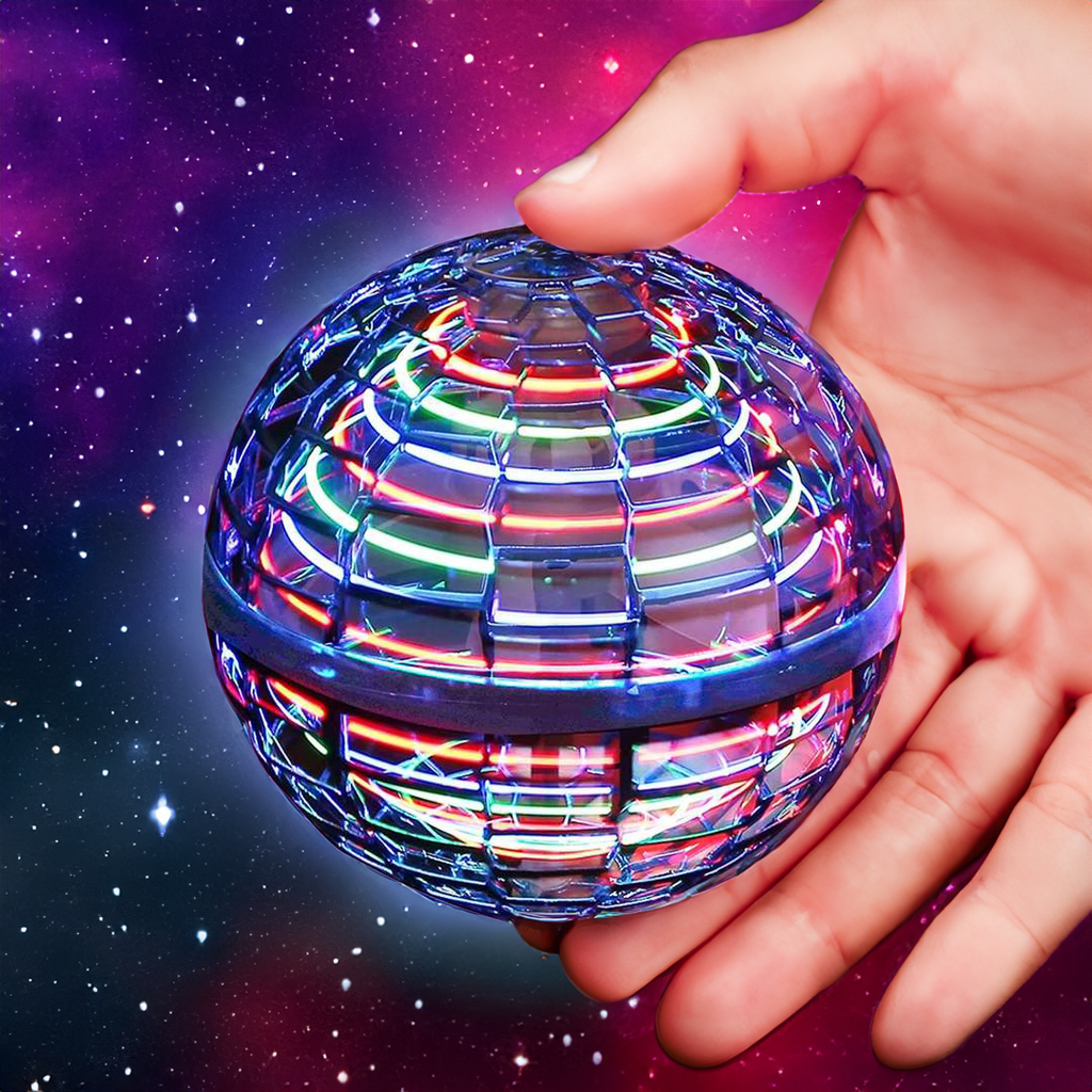 Vortex Orb Pelota voladora — boomerang giroscópico RGB recargable por USB