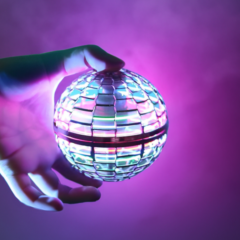 Vortex Orb Pelota voladora — boomerang giroscópico RGB recargable por USB