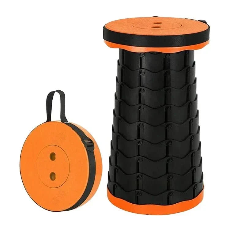 TrailFlex Telescopic Folding Stool — 12 Adjustable Height Positions