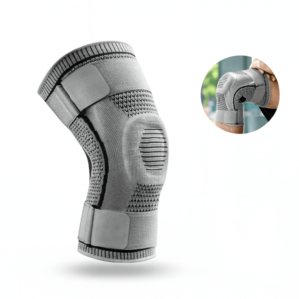 Soporte de rodilla FlexStride — alivio estabilizador del dolor y soporte articular