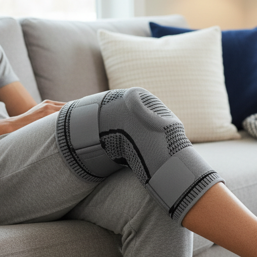 Soporte de rodilla FlexStride — alivio estabilizador del dolor y soporte articular