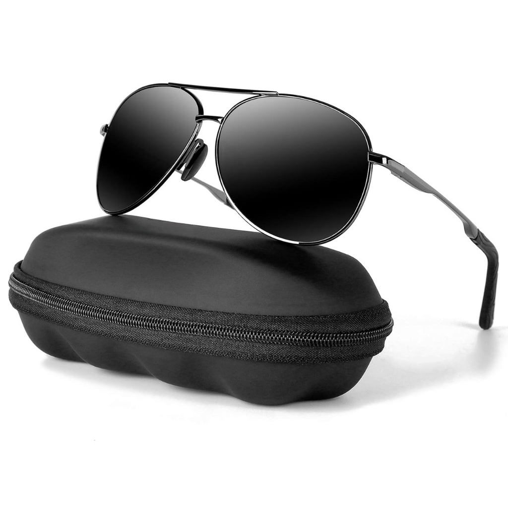Polarisierte Aviator-Sonnenbrille Joey – UV400-Schutz durch umfassende Linsenabdeckung