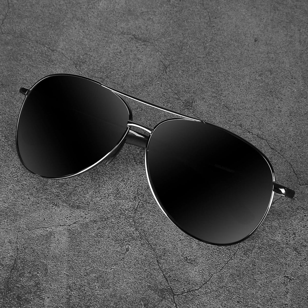 Polarisierte Aviator-Sonnenbrille Joey – UV400-Schutz durch umfassende Linsenabdeckung