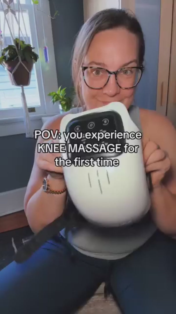 Cordless Heated Knee Massager — Adjustable Heat, 3 Vibration Modes