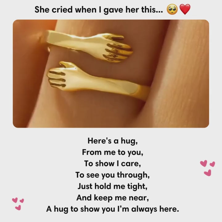 NovaForge Hug Ring — Stainless Steel, Gold or Silver Finish