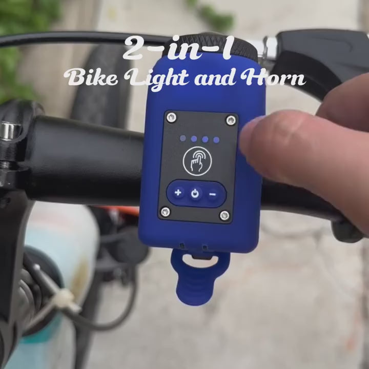 PulseBike USB Rechargeable Bike Light — Integrated Horn