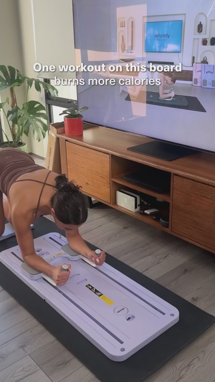 FlexBoard sammenleggbart pilatesbrett — bærbart bærehåndtak
