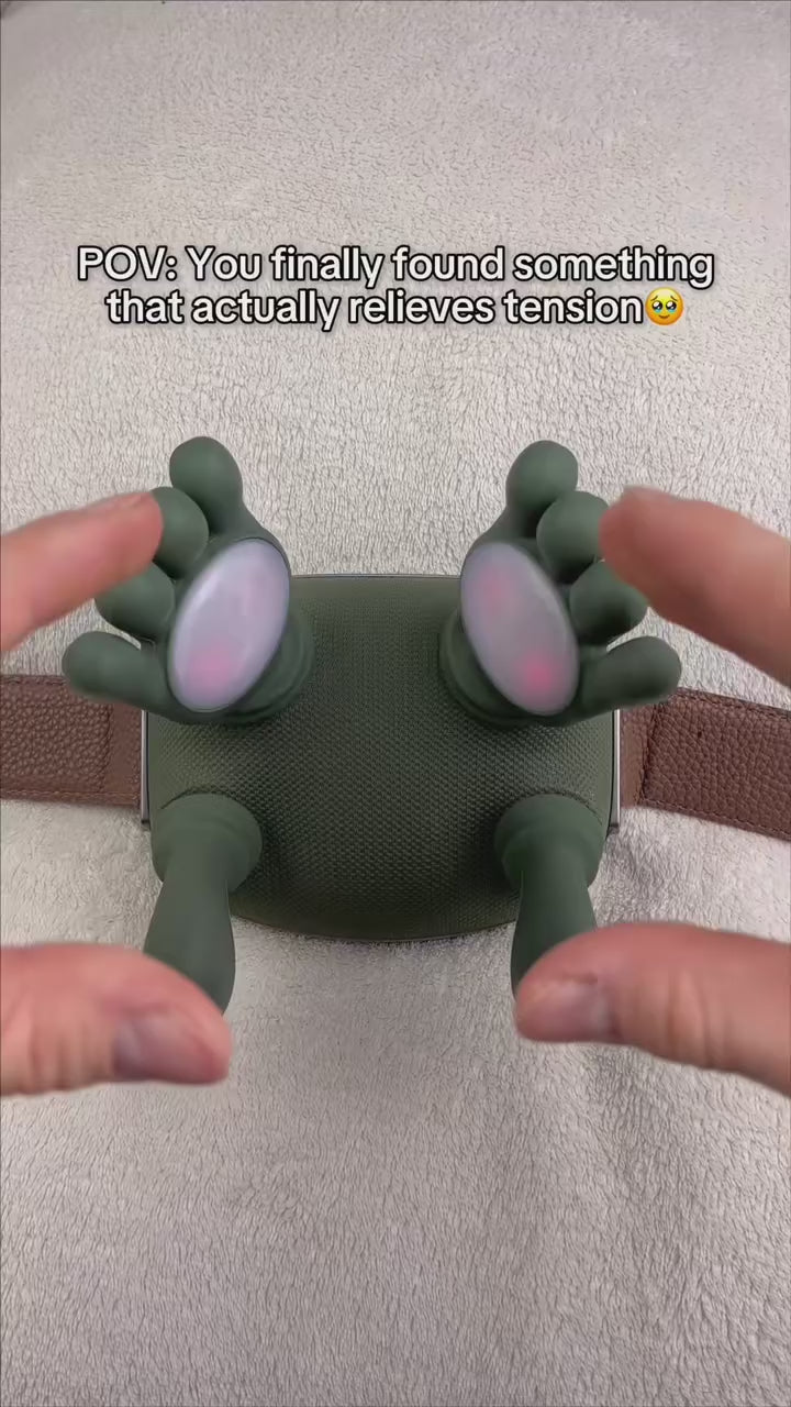 PulseFlex portabel handmassageapparat — värme, USB-uppladdningsbar