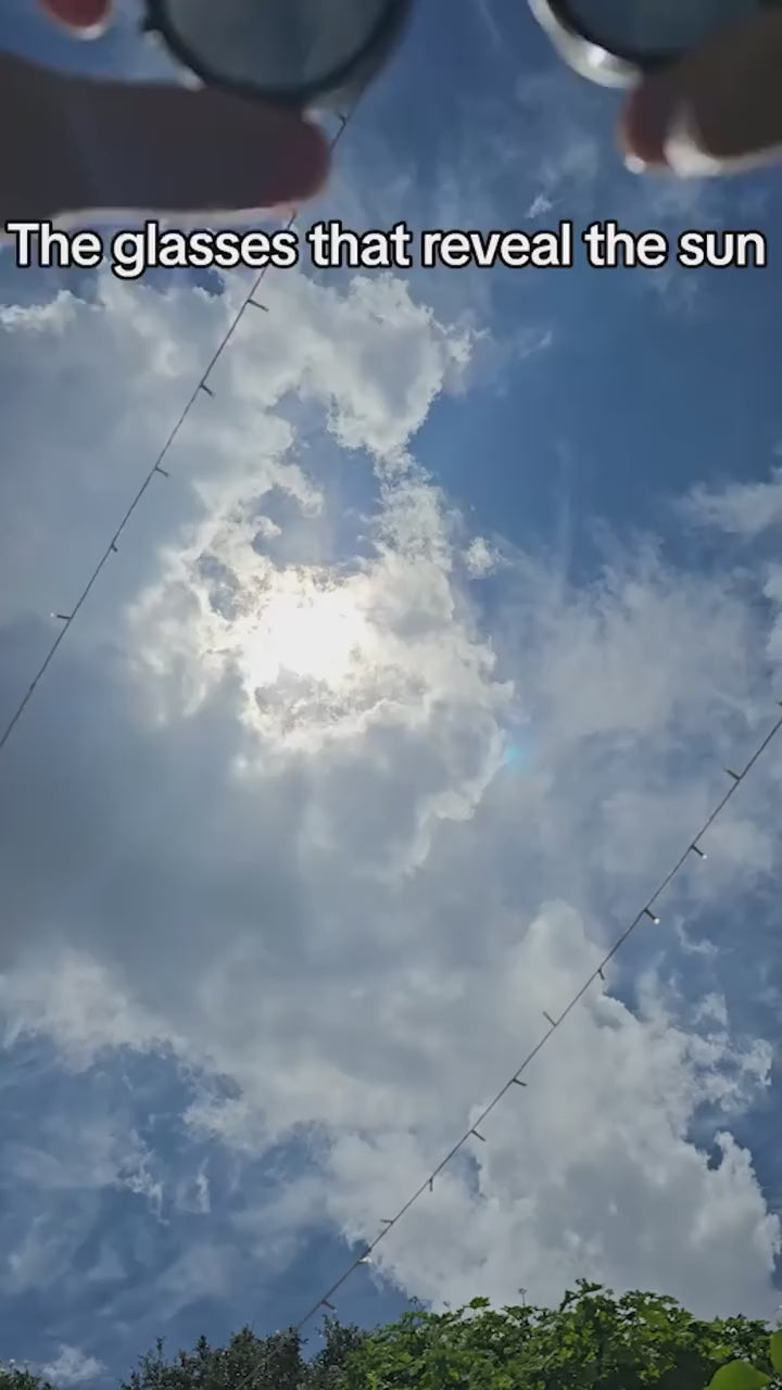 AstraView fekete, állítható napszemüveg — kilencfokozatú lencseszűrő