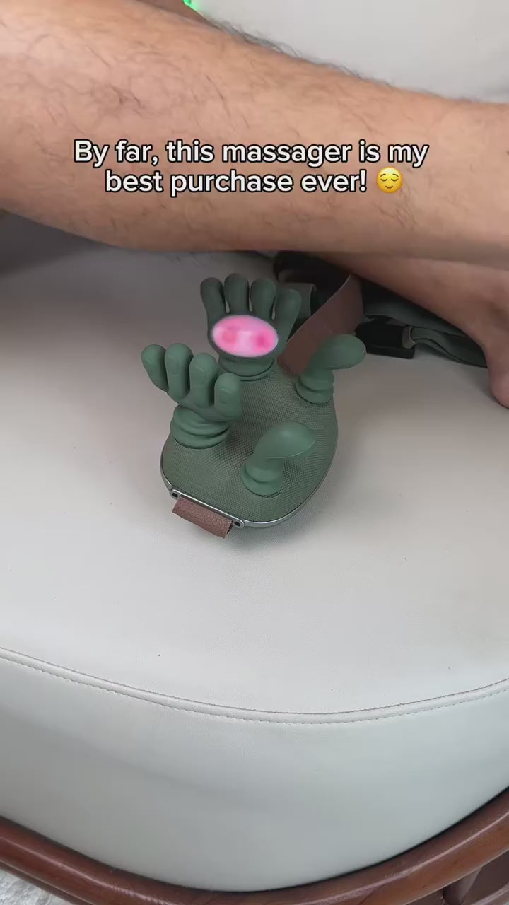 PulseFlex portabel handmassageapparat — värme, USB-uppladdningsbar