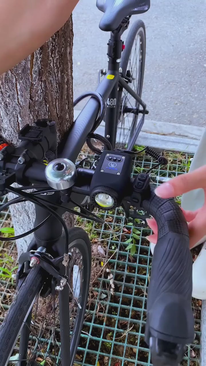 PulseBike USB Rechargeable Bike Light — Integrated Horn