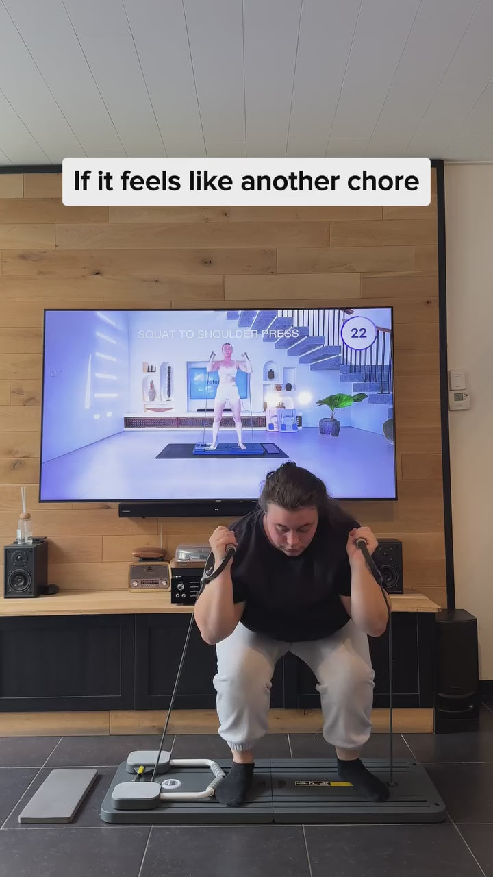 FlexBoard sammenleggbart pilatesbrett — bærbart bærehåndtak