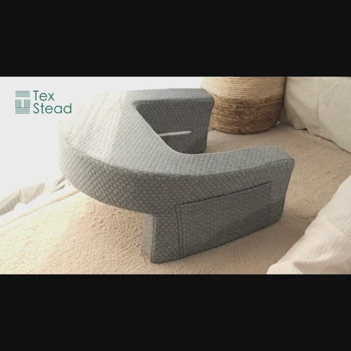 CozyNest ekstra stor leseskråpute i memoryskum — støtte for armene