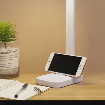 USB stolní dotykové svítidlo LumaFocus — skládací štíhlý design