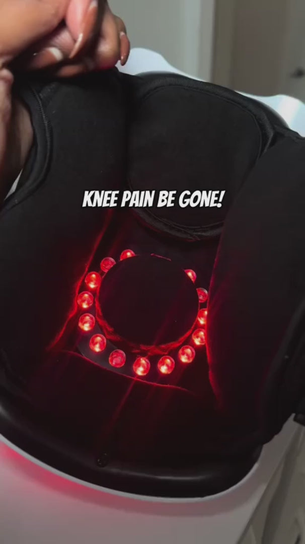 Cordless Heated Knee Massager — Adjustable Heat, 3 Vibration Modes