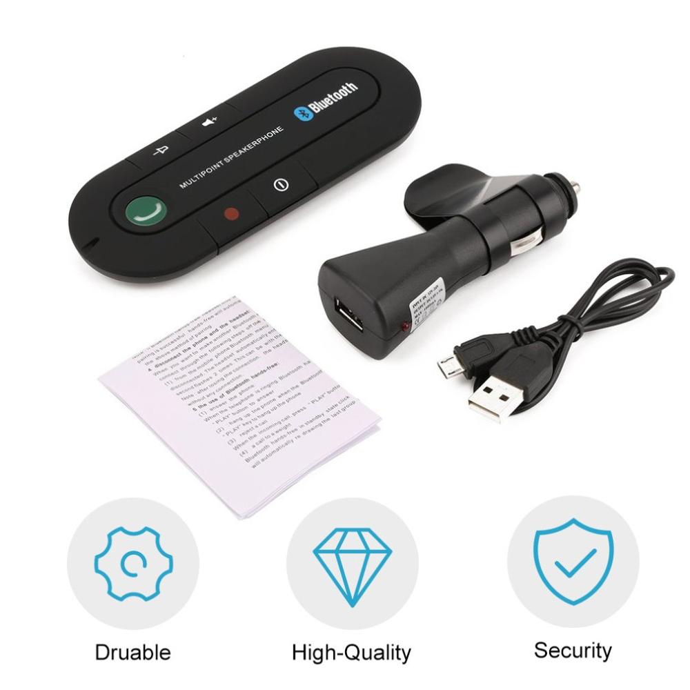 Bluetooth-Freisprecheinrichtung fürs Auto – integrierter Lautsprecher und Mikrofon
