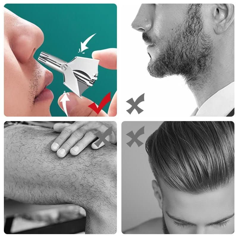 גוזם שיער אף מנירוסטה GroomNova — נוח וללא כאבים