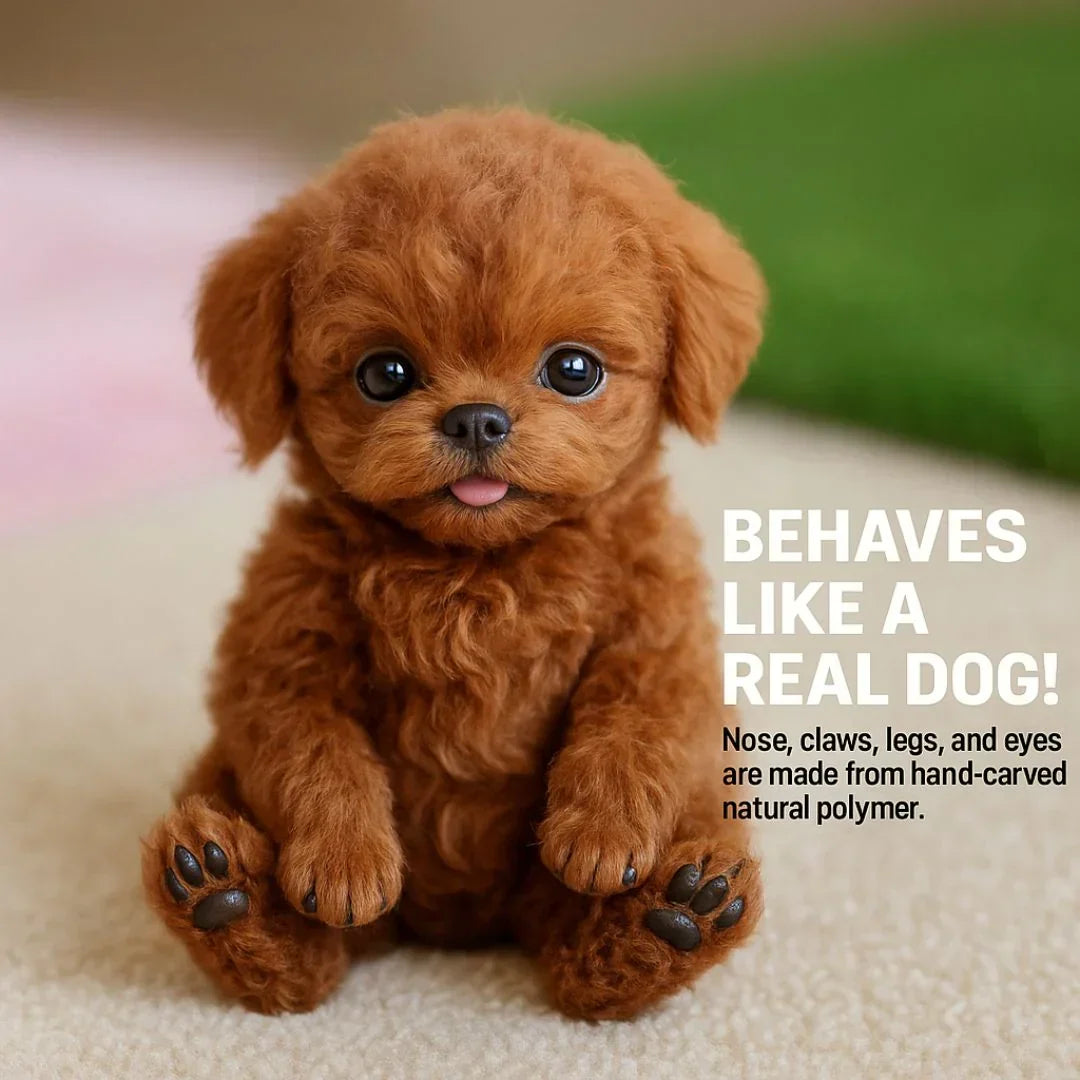Fluff Buddy-animatronisk plyshvalp - realistiske lyde og bevægelser