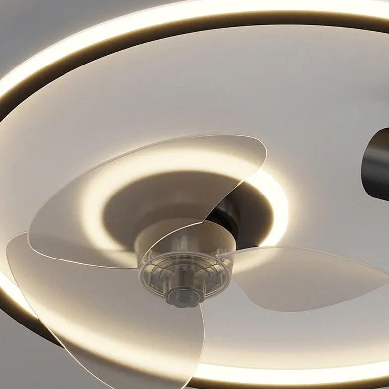 Runde Deckenleuchte mit Deckenventilator | livraina