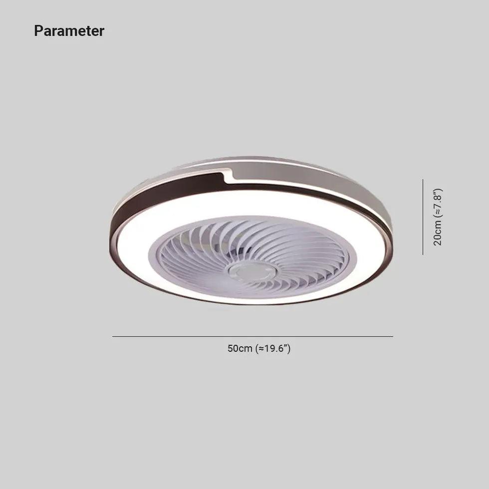 Concealed Contemporary Ceiling Fans with LED Lights | livraina