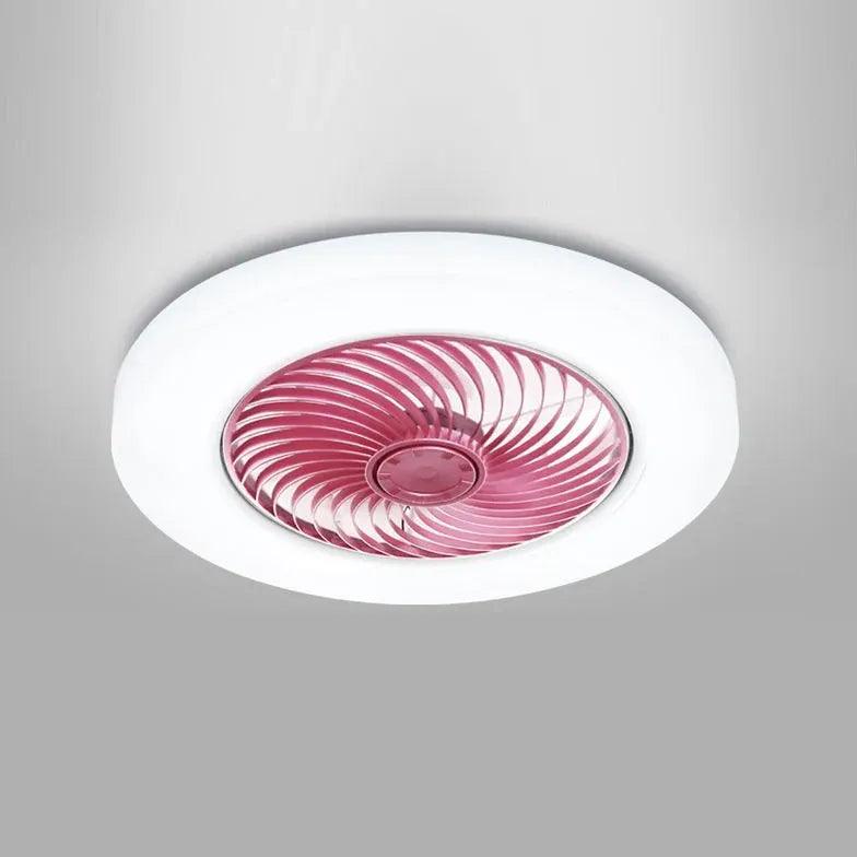 Kruhové moderní stropní ventilátory s LED světly | livraina