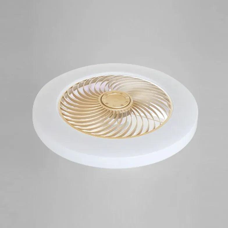Kruhové moderní stropní ventilátory s LED světly | livraina