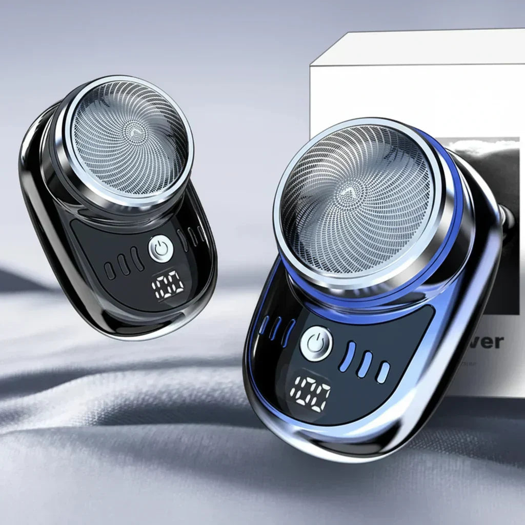 AeroShave USB-uppladdningsbar mini-rakapparat — kompakt och lätt konstruktion