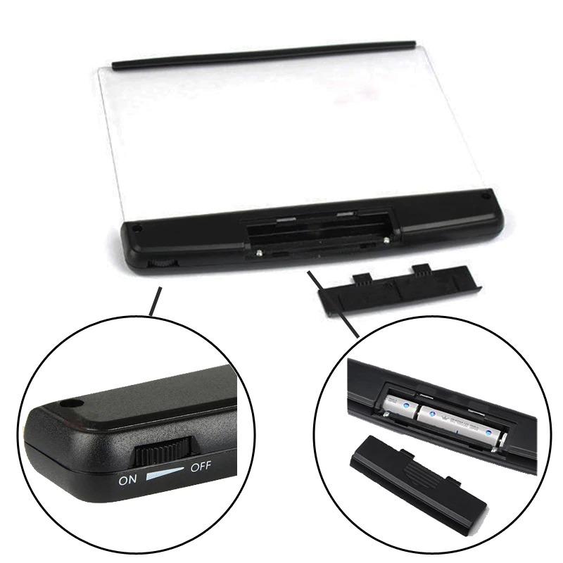 LumaBook LED-boeklamp - leeslamp met plat paneel, nachtmodus