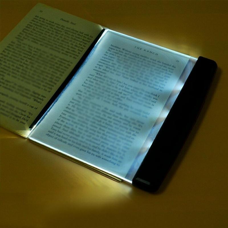 LumaBook LED-boeklamp - leeslamp met plat paneel, nachtmodus
