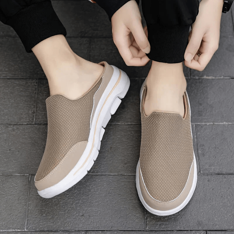 CozyStep férfi beltéri papucs — Légáteresztő, párnázott kényelem