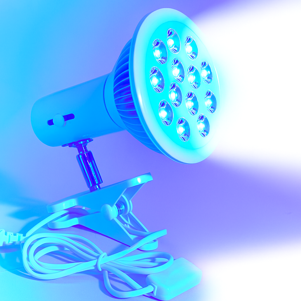 NovaGlow 460nm žárovka pro terapii modrým světlem — LED kosmetická lampa