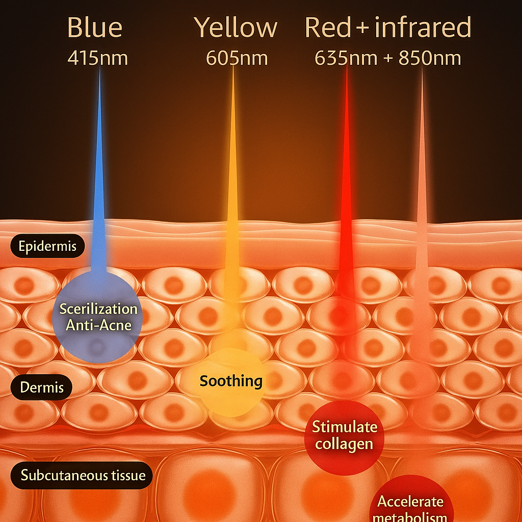 Envoltura de fototerapia con luz roja e infrarroja — cuello y pecho, 660nm/850nm