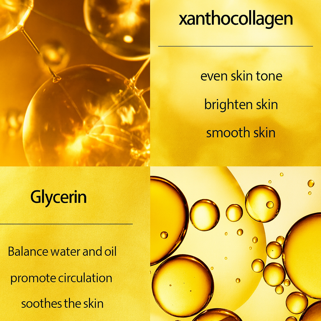 Gilded Glow 烟酰胺护肤套装 — 精华液和黑眼圈淡化霜