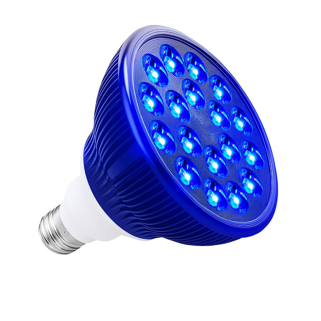 NovaGlow 460nm žárovka pro terapii modrým světlem — LED kosmetická lampa